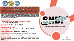 VERIFIKASI DAN REGISTRASI CALON MAHASISWA BARU UNIVERSITAS JEMBER  JALUR SELEKSI NASIONAL BERDASARKAN PRESTASI (SNBP) TAHUN 2025